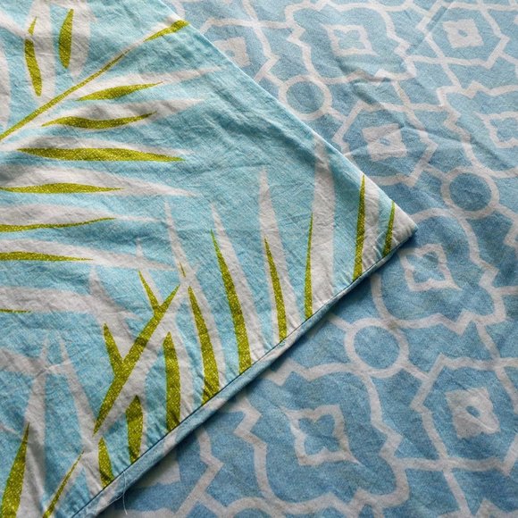 Tropical vibes reversible full queen duvet cover 3 pieces - Picture 12 of 13